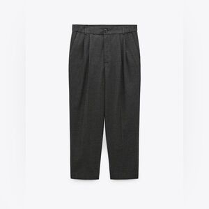 Zara Dark Gray Cropped Trouser Pants XS